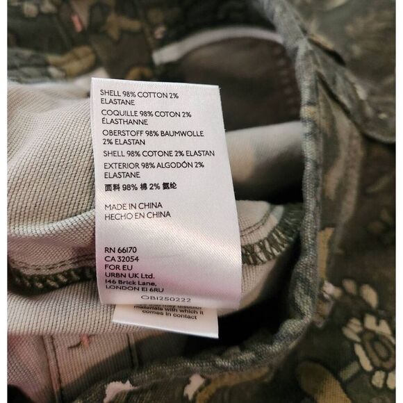 Anthropologie The Wanderer Green Floral Pants Size 26 - Picture 8 of 8